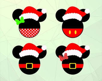 Mickey christmas svg | Etsy