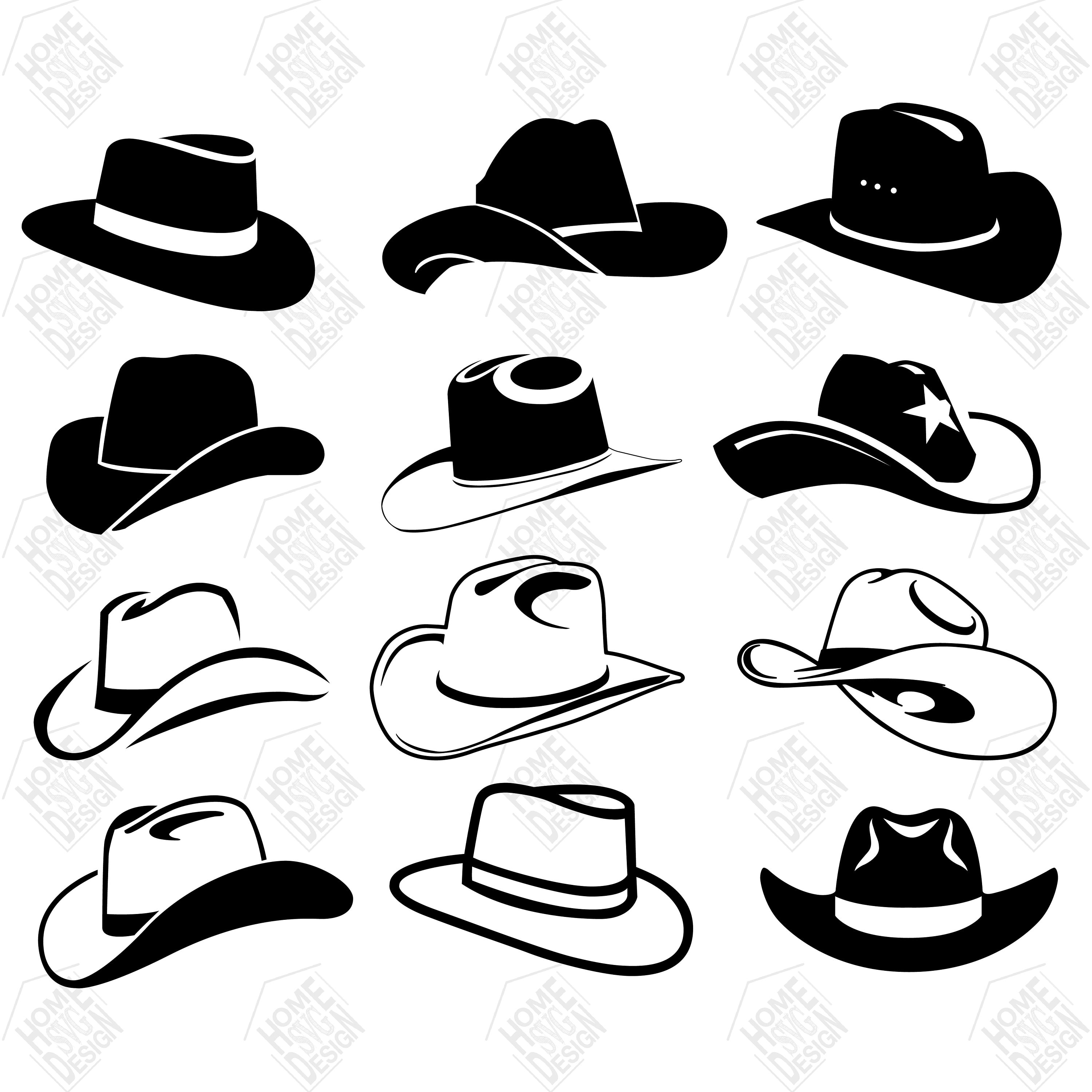 Download Cowboy hat svg Cowboy hat vector Cowboy hat digital | Etsy