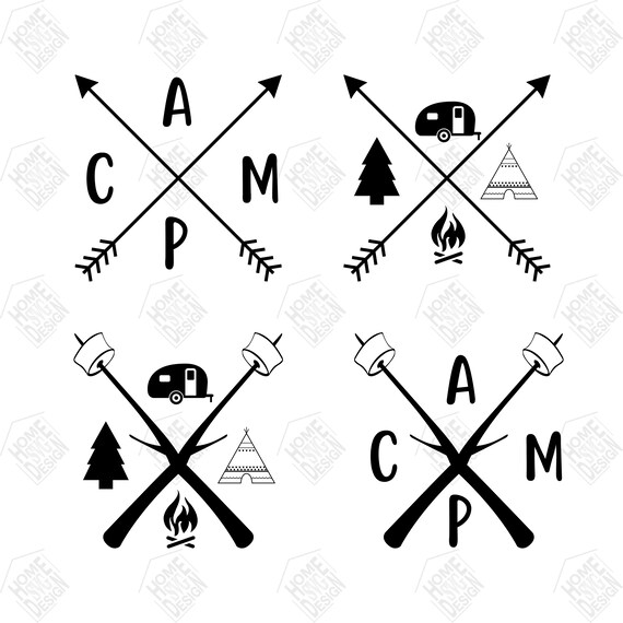 Download Camp Arrow Crossed svg Camp Arrow Crossed vector Camp | Etsy