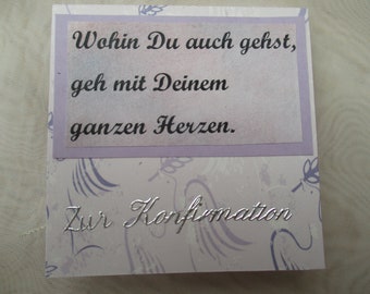 Kleine Magnet-Schachtel für Schoki usw. zur Kofirmation eines Mädchens