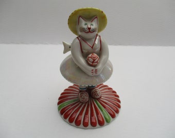 Porzellanfigur von Villeroy&Boch, Rosemarie Benedikt, Katze