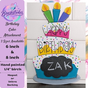 Accessoire gâteau d'anniversaire pour enseigne interchangeable