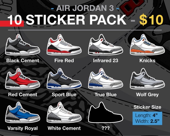 air jordan 1 sticker pack