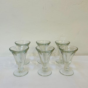 Set of six French absinthe glasses, 1920s