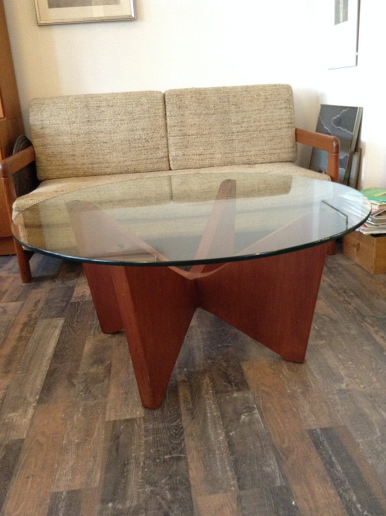 Couchtisch, Teak und Glas, Danish Design Bild 2