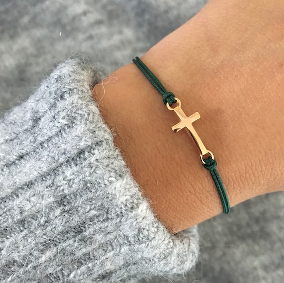 Macrame cross bracelet clearance