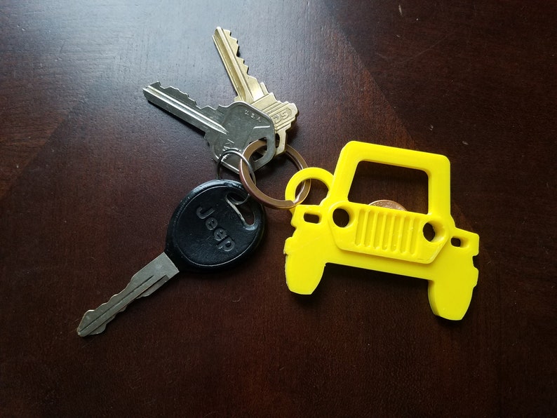 Jeep TJ Wrangler Bottle Opener Keychain Etsy