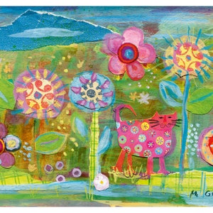 Kunstpostkarte *Blumenschau*