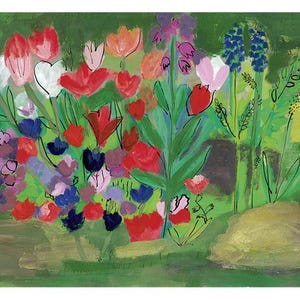 Art postcard *Spring flowers*