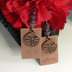 So in love with these Sapphire and Copper Dragonfly Earrings! Matching necklace coming soon or order a custom necklace to match!