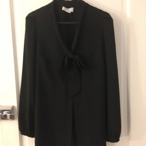 Anne Valerie Hash pour Cartier Vintage black blouse. Small