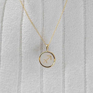 Sagittarius Necklace,Zodiac Jewelry,Medallion Star Sign Necklace,Astrology Jewelry,Sagittarius Pendant,Valentines Day Gift for her,