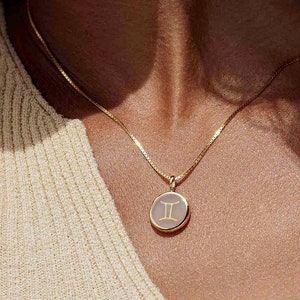 Gemini Necklace, Zodiac Jewelry, Astrology Lovers Necklace With Zodiac Sign,Zodiac Necklace, Zodiac Constellation Necklace