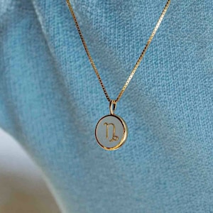 Capricorn Necklace,Zodiac Jewelry,Medallion Star Sign Necklace,Astrology Jewelry,Capricorn  Pendant,Astrology Valentines Day Gift