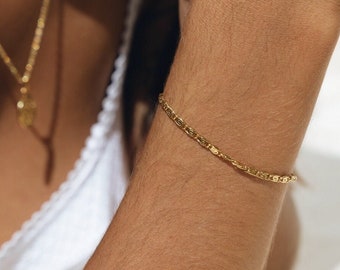 Amalia Gold Bracelet, Delicate Boho Bracelet, Elegant Bracelet, Subtle Filigree Bracelet, Stylish Gold Bracelet, Adjustable Size Bracelet