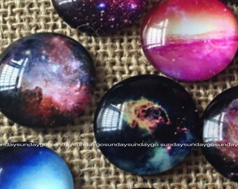 20 Stück halbrunde gewölbte natürliche Edelstein Flatback Cabochon Charms