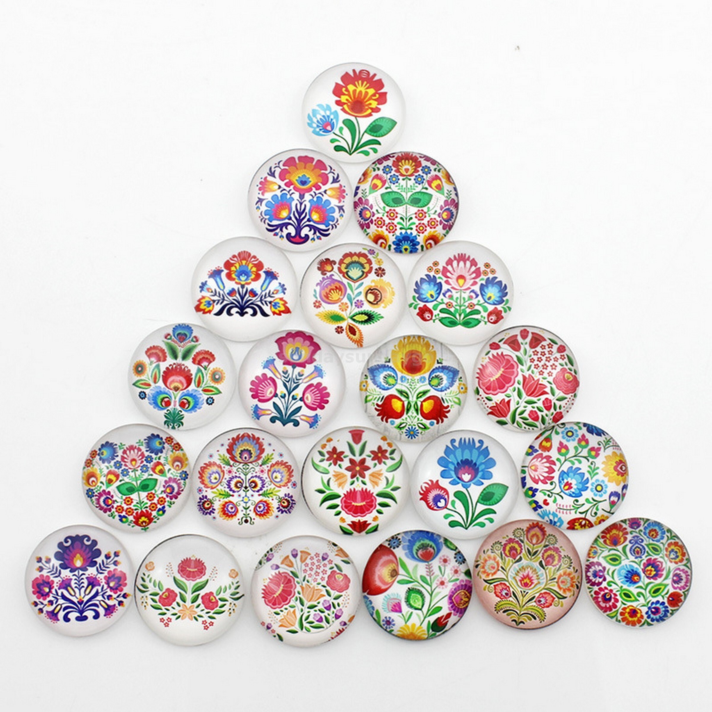 10pcs (let Me Know Model Number) Polish Flower Pattern