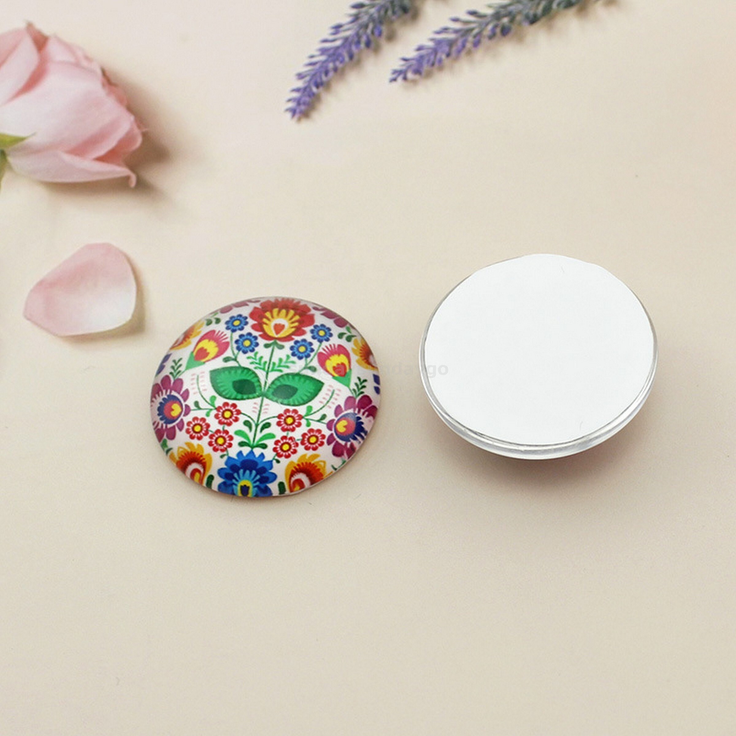 10pcs (let Me Know Model Number) Polish Flower Pattern