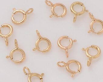 Clasp 14k Gold Filled Spring buckle sterling silver claw necklace clips Claw Clasps Charms Connectors Clasps Supplies jewelry making fc006-2