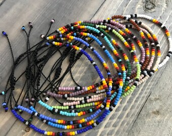 Tribal Pattern Beaded Anklet/bracelet 