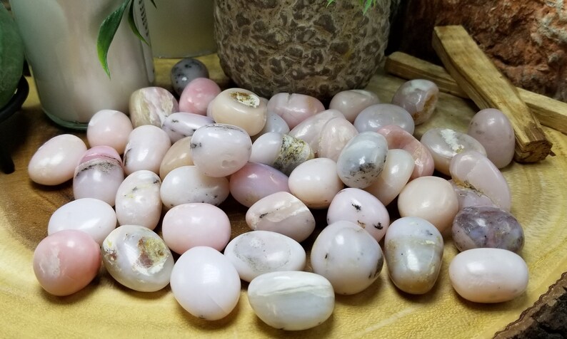 One Tumbled Pink Opal TPO1