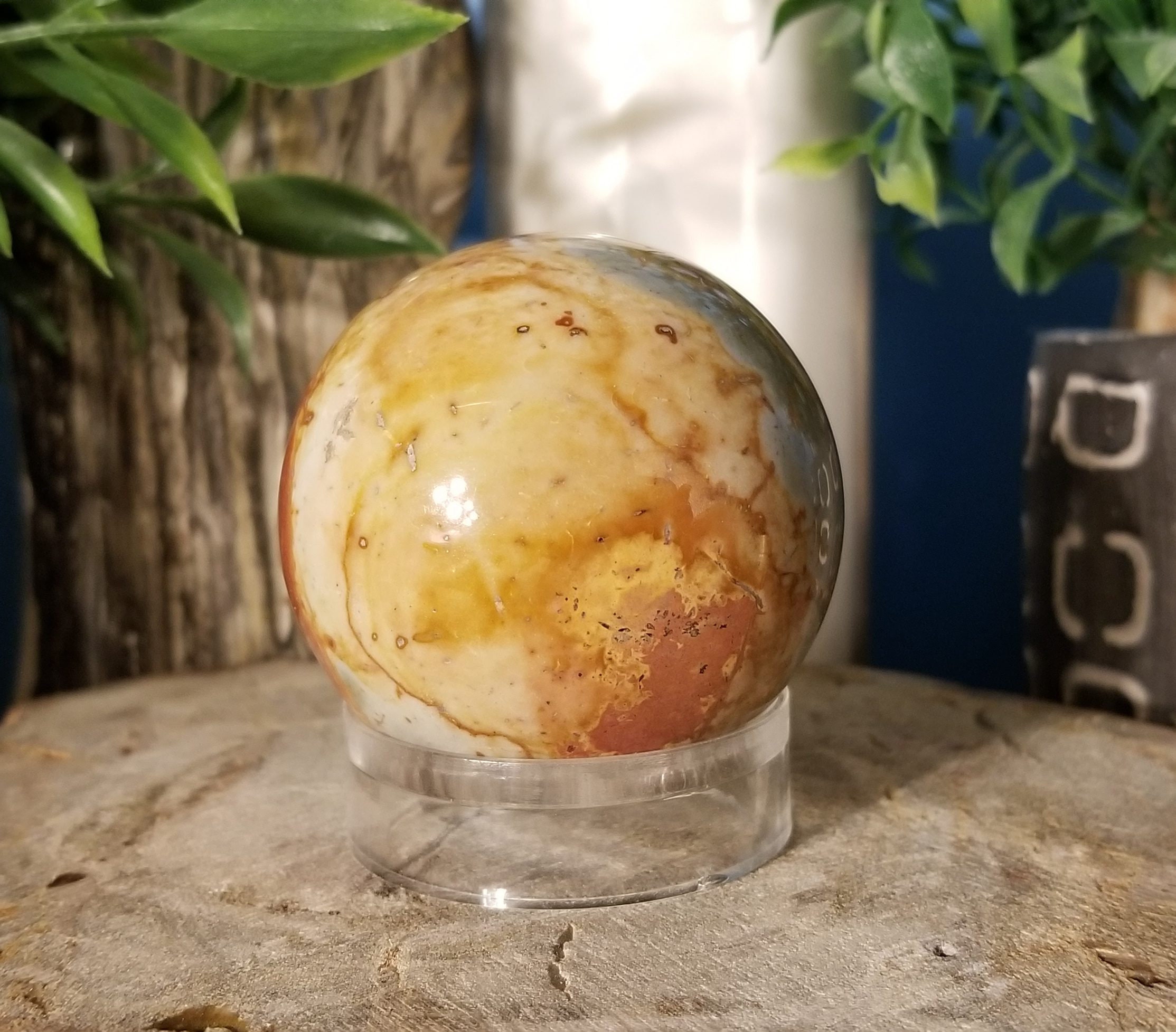 Polychrome Jasper Sphere P67 - Etsy