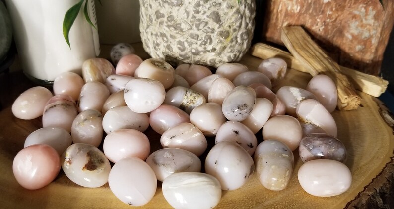 One Tumbled Pink Opal TPO1