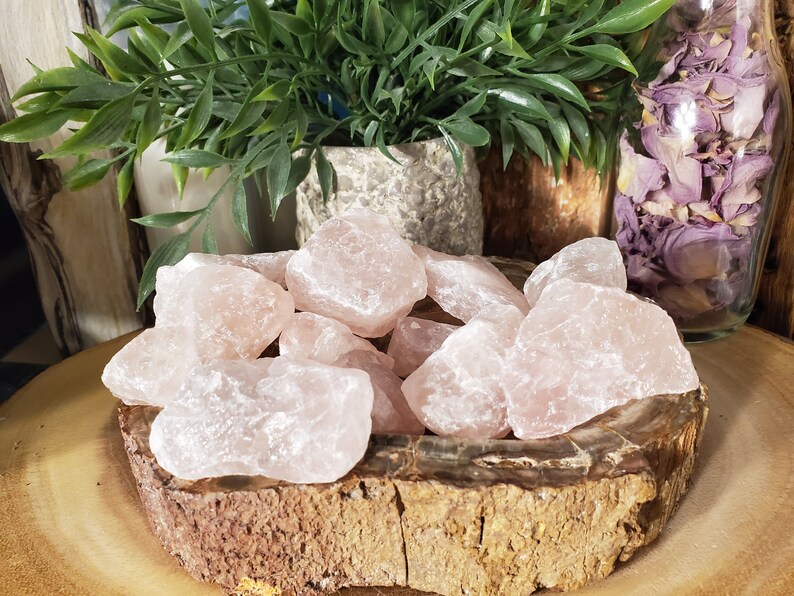 NaturalRaw Rose Quartz Pieces R141