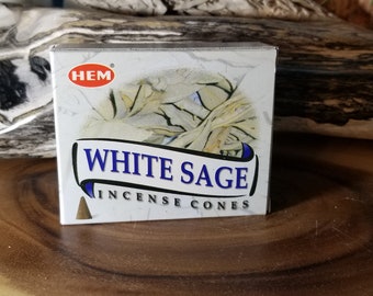 HEM White Sage Incense Cones INC3