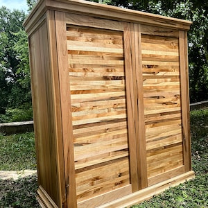 The Ambrosia Bar / Ambrosia Maple Bar Cabinet / Wood Bar Cabinet / Liquor Bar Cabinet / Coffee Bar Cabinet / Wine Bar Cabinet / Wood Cabinet