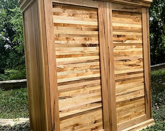 The Ambrosia Bar / Ambrosia Maple Bar Cabinet / Wood Bar Cabinet / Liquor Bar Cabinet / Coffee Bar Cabinet / Wine Bar Cabinet / Wood Cabinet