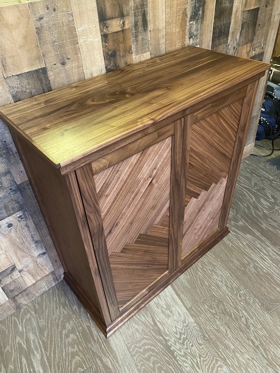 Solid Walnut Bar Walnut Bar Cabinet Walnut Wine Cabinet Etsy
