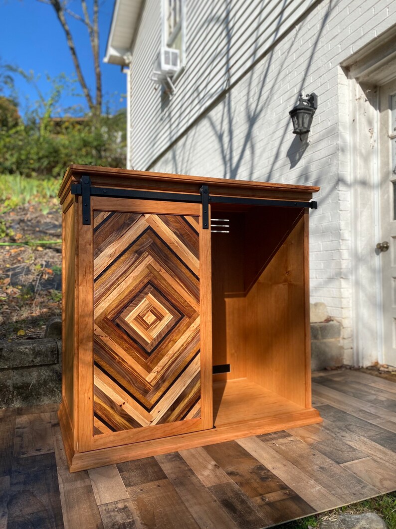 Cherry Bar With Storage for 96 Can Mini Fridge / Bar Etsy