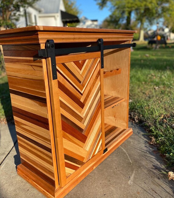 Cherry 2024 liquor cabinet