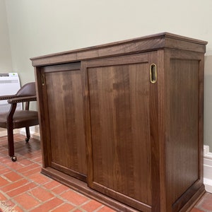 Walnut Bar Cabinet: The Lincoln 115 Can Cooler