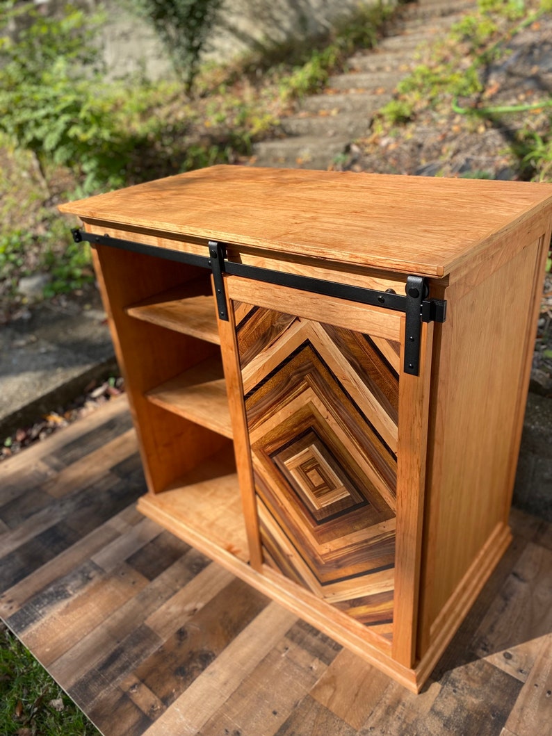 Cherry Bar With Storage for 96 Can Mini Fridge / Bar Etsy