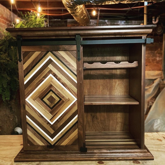 CUSTOM DIMENSIONS Coffee Bar Coffee Cabinet Wine Bar Wine