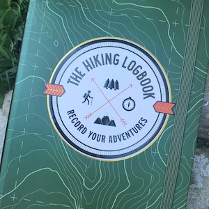 Hiking Logbook - Personalization now available.   Shop now before your next wandering adventure.