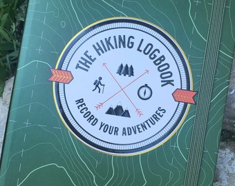 Hiking Logbook - Personalization now available.   Shop now before your next wandering adventure.