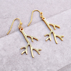 Branch Earrings, Tree Earrings,Leaf Earrings,Twig Earrings,Dangle Leaf Earrings,Branch Jewelry,Nature Earrings,Tree Jewelry,Leaf Jewelry