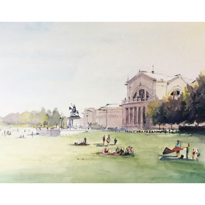 St. Louis Art Hill Forest Park - Giclee Print