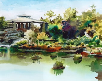 San Antonio Japanese Tea Garden - Fine Art Print