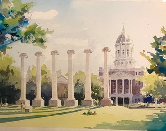 Mizzou Quad - Giclee Print