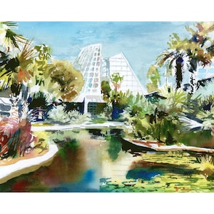 Botanischer Garten von San Antonio - Kunstdruck