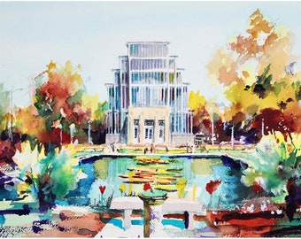 St. Louis Jewel Box Forest Park - Giclee Print