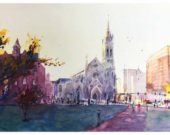 St. Louis University - Giclee Print