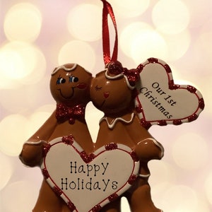 Gingerbread Love Personalized Ornament