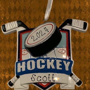 Hockey personalisierte Ornament