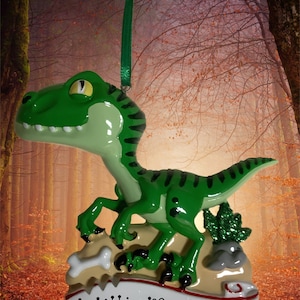Ornamento personalizado dinossauro T-Rex
