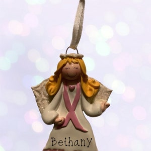 Ribbon Angel Personalized Ornament